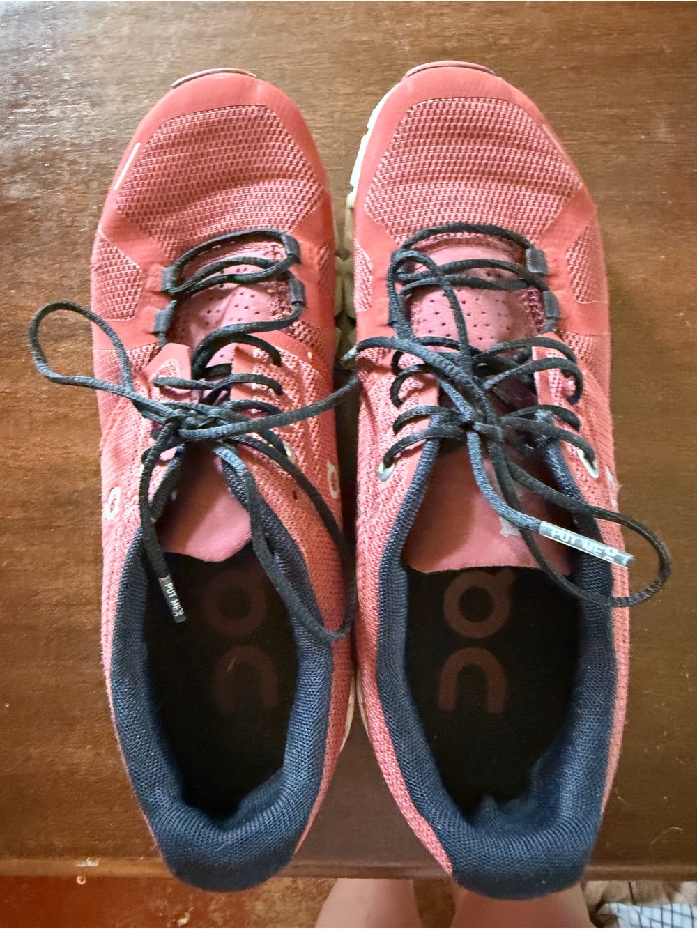On Running Women's Coral Lightweight Knit Running Shoes